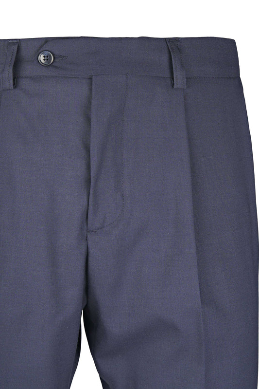 Pleated Trousers in Lightweight Wool Blend