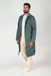 Oversized Belted Long Overcoat