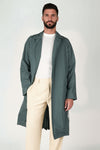 Oversized Belted Long Overcoat