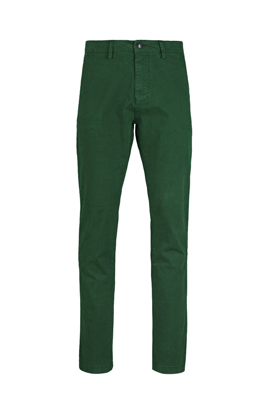 Stretch cotton chino trousers