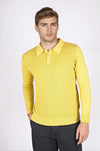Textured Wool Polo Sweater