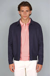 Unlined Double-Cloth Wool & Cashmere Zip Jacket