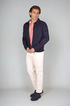 Unlined Double-Cloth Wool & Cashmere Zip Jacket