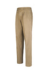 Washed denim trousers with pleats