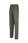 Washed denim trousers with pleats