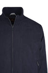 Faux-suede bomber jacket