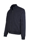 Faux-suede bomber jacket