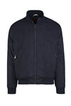 Faux-suede bomber jacket