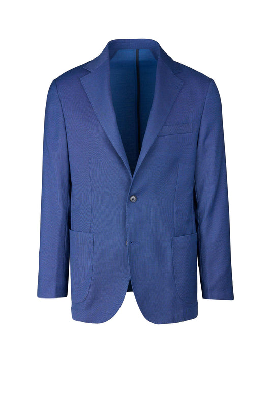 Unlined Deconstructed Micro Weave Fancy Blazer