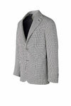 Unlined Single-Breasted Prince of Wales check Blazer
