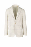 Single-Breasted Blazer in Linen & Silk Blend
