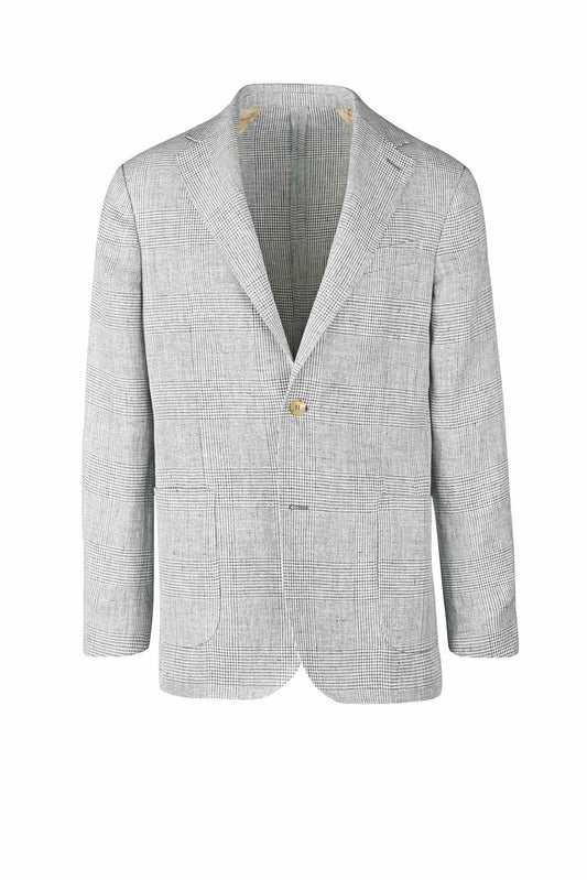 Pure Linen Prince-of-Wales Blazer