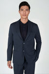 Single-Breasted Stretch Seersucker Blazer
