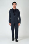 Single-Breasted Stretch Seersucker Blazer