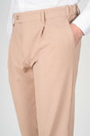 ZMART Single-Pleated Jersey Twill Trousers