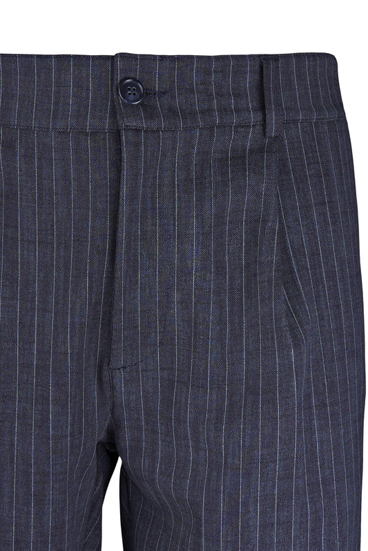 ZMART Pinstripe jersey trousers with pleats