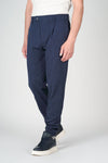Mélange Jersey Jogger Trousers with Pleat