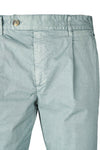 Twill Pleated Trousers - Washed Effect