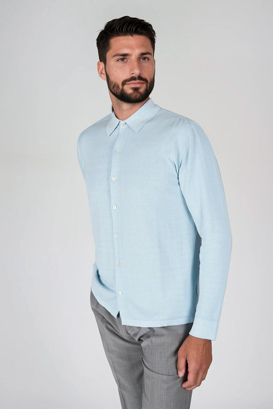 Cotton Crepe Jersey Shirt