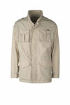 Unlined Field Jacket with concealed Hood