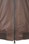 Washed Nappa Leather Bomber Jacket