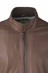 Washed Nappa Leather Bomber Jacket