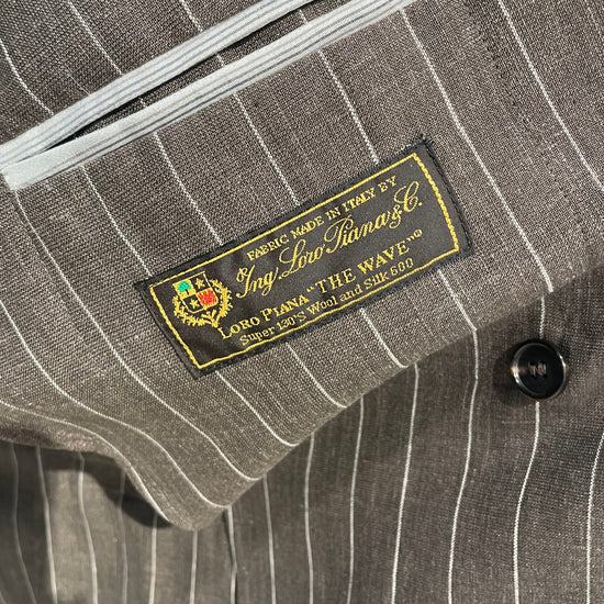 Double-breasted pinstripe suit - Loro Piana® fabrics - MONTEZEMOLO