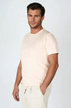 T-shirt with raw-edge finishes