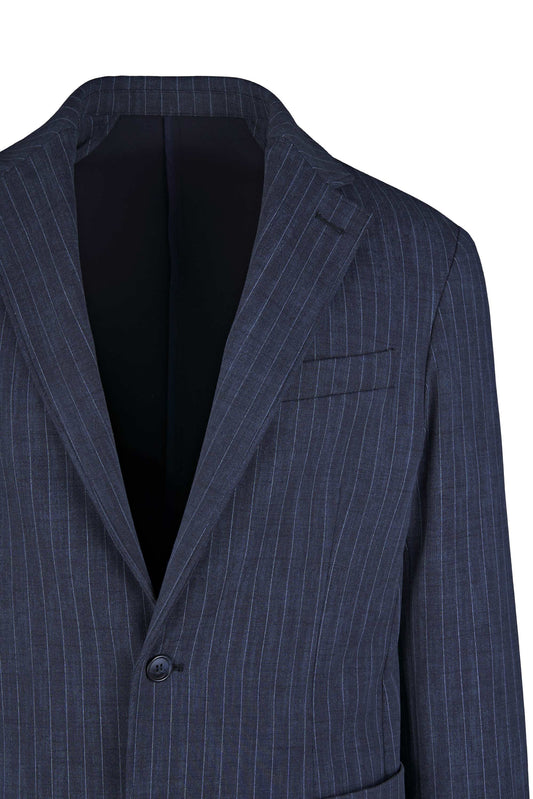 Pinstripe jersey blazer