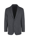 Pinstripe jersey blazer
