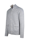 Cardigan-style knitted jacket in pure cashmere