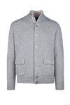 Cardigan-style knitted jacket in pure cashmere