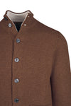 Cardigan-style knitted jacket in pure cashmere