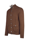 Cardigan-style knitted jacket in pure cashmere