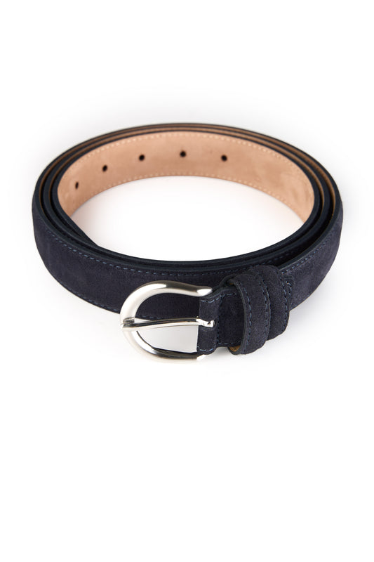 Genuine suede leather belt