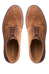 Suede Brogue Shoes with Crepe Sole