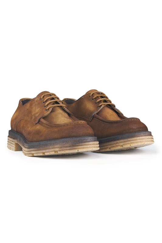 Suede Derby with Lugged Sole