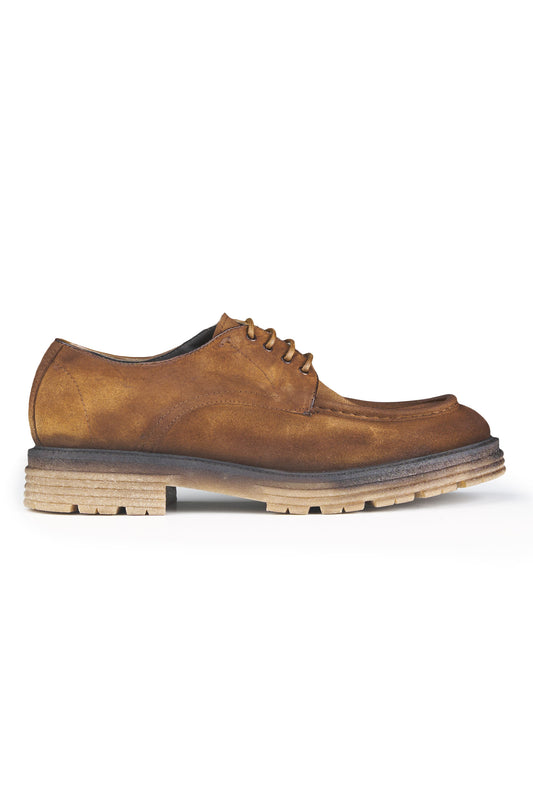 Suede Derby with Lugged Sole