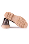 Leather Derby Shoes with Lugged Sole - MONTEZEMOLO