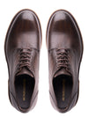 Leather Derby Shoes with Lugged Sole - MONTEZEMOLO