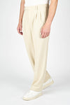 Double Pleated Wide-Fit Straight Trousers