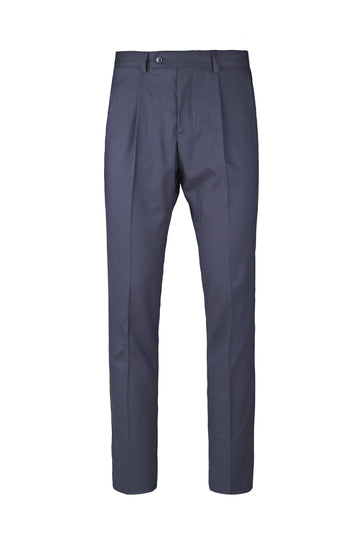 Pleated Trousers in Lightweight Wool Blend