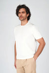 Pure crepe cotton T-shirt