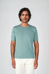 Pure crepe cotton T-shirt