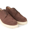 Suede Lace-Up Derby Shoes