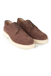 Suede Lace-Up Derby Shoes