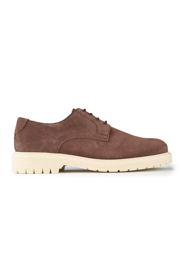 Suede Lace-Up Derby Shoes