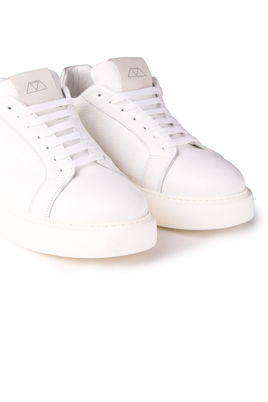 Pebbled Leather Sneakers with Extralight Sole - MONTEZEMOLO