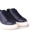 Pebbled Leather Sneakers with Extralight Sole