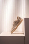 Suede Leather Sneakers with Rubber Sole